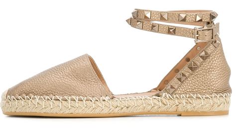 valentino garavani rockstud leather espadrilles dupe